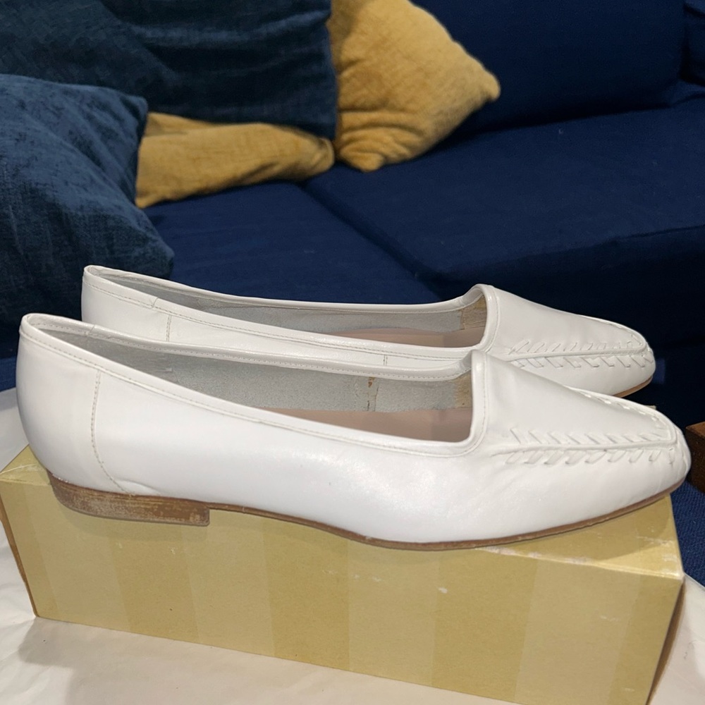 Nine West White Loafer